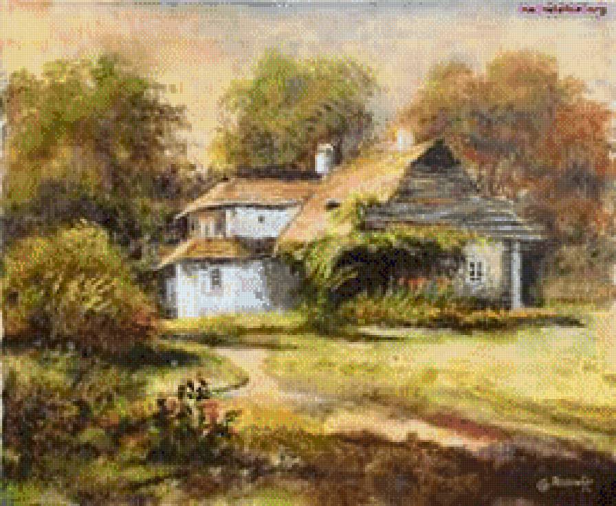 domik - pejzaz, domik - предпросмотр