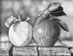 naturmort z jablokami - naturmort, ziwopis - оригинал