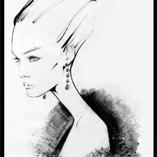 Схема вышивки «vogue»