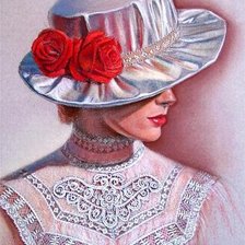 Схема вышивки «женский образ»