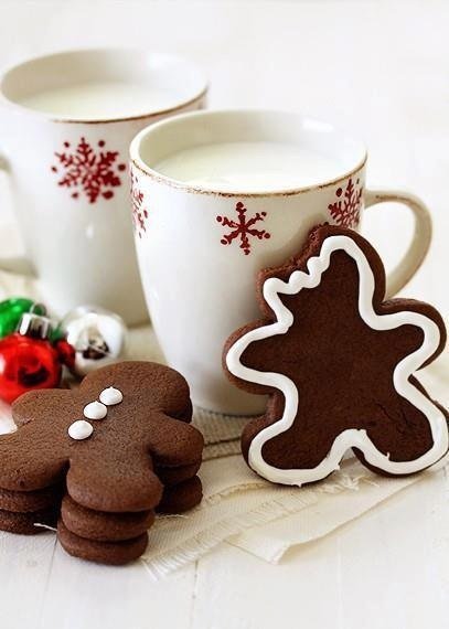 Рождественское утро - для кухни, печеньки, рождество, кофе - оригинал