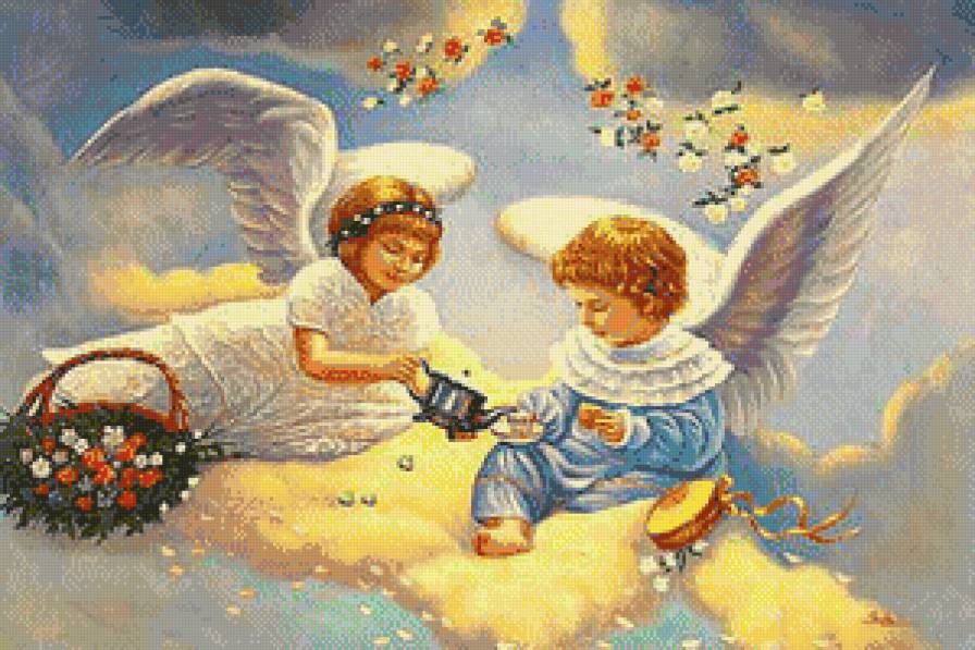 ангелочки на хмарах - образочки - предпросмотр