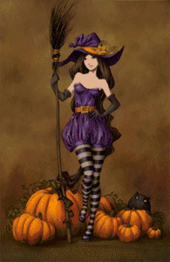 ведьмочка - девушка жэнщина фэнтази сказка - предпросмотр