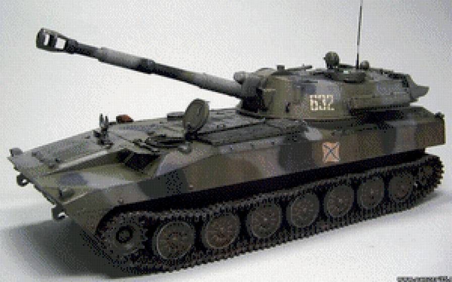 САУ-2с1 Гвоздика. - сау, машины, танки, боевая техника - предпросмотр