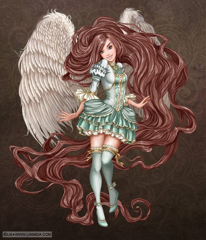 ангел - девушка жэнщина фэнтази сказка - оригинал