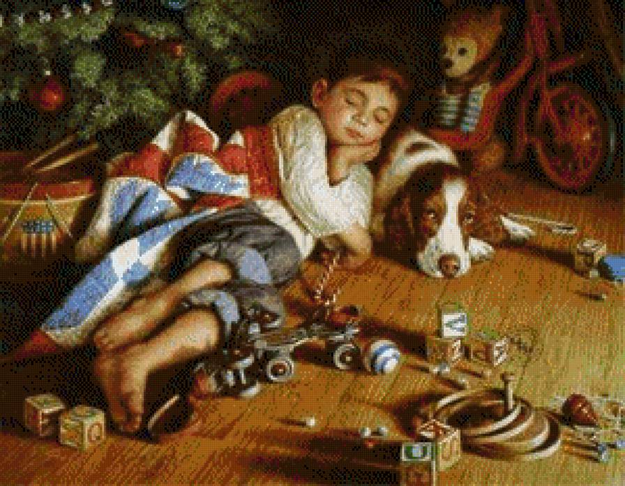 Drug - deti, ziwopis, , ziwotnyje - предпросмотр