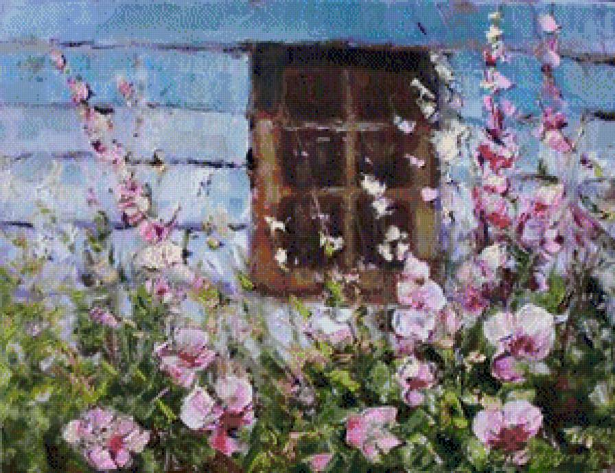 Domek wsrod malw - malwy, cwety, pejzaz - предпросмотр