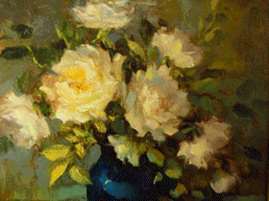 roze - ziwopis, cwety - предпросмотр