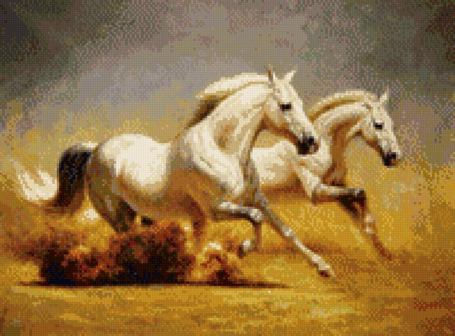 Скакунки - бегущие лошади - предпросмотр