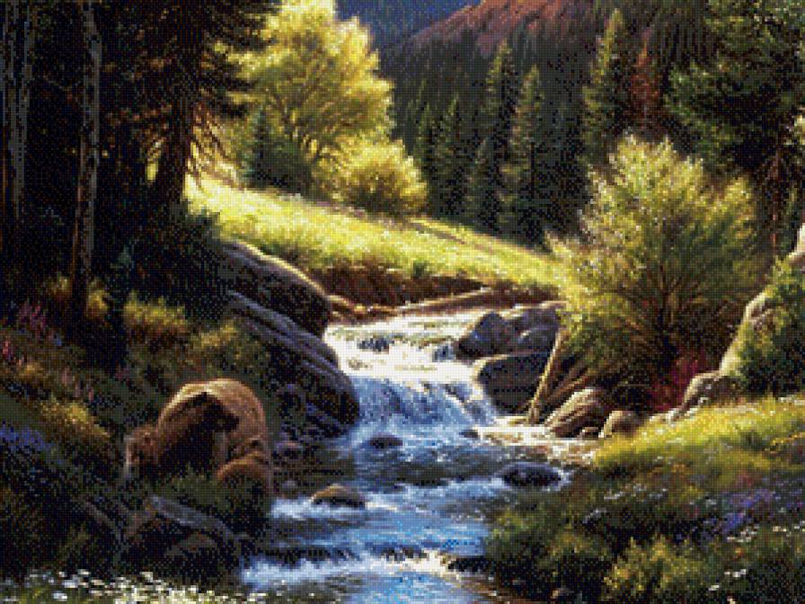 Серия "Пейзажи" - пейзаж, река, осень - предпросмотр