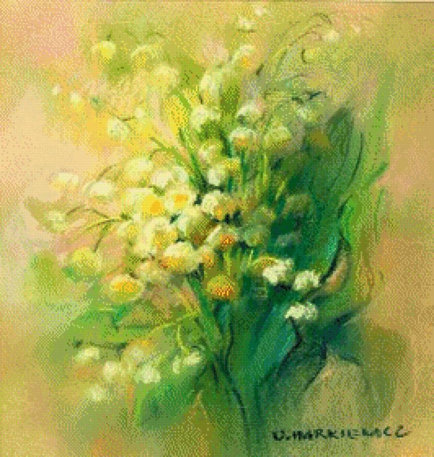 konwalie - ziwopis, cwety - предпросмотр