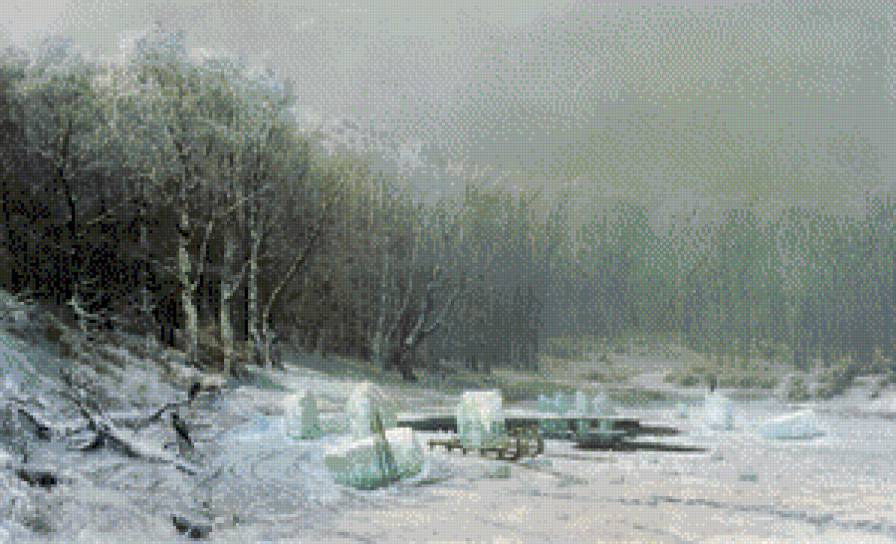 Omesherskij - pejzaz, zima - предпросмотр