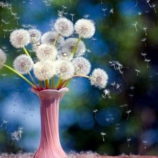 Схема вышивки «Букет одуванчиков»