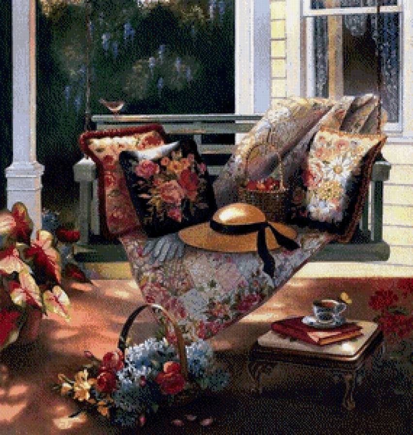 на веранде - предпросмотр