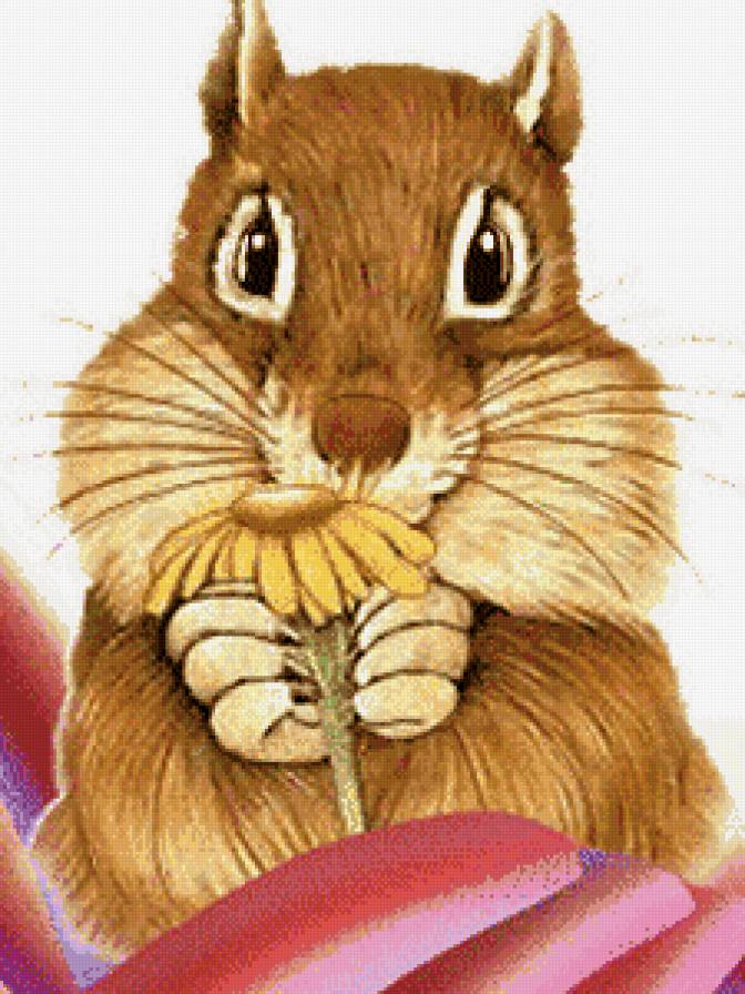 хома - подарок, цветок - предпросмотр