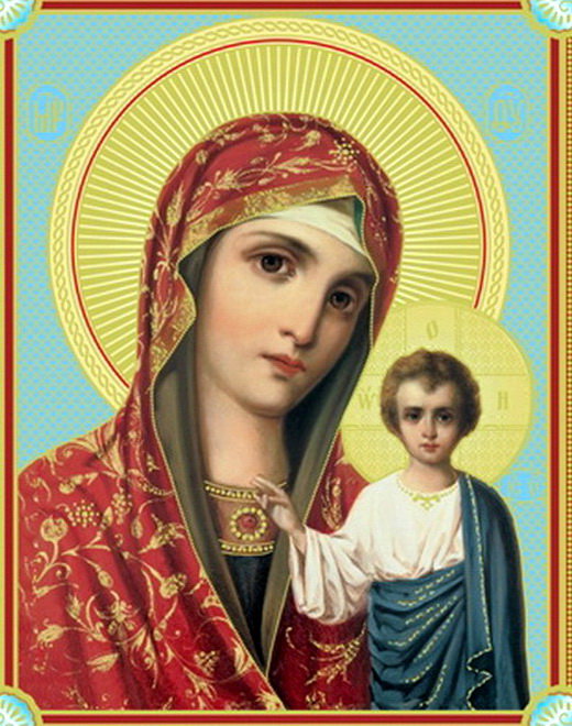 Икона Казанской Божьей Матери - казанская, икона - оригинал
