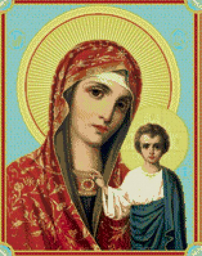 Икона Казанской Божьей Матери - икона, казанская - предпросмотр
