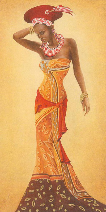 Африканская красавица - оригинал