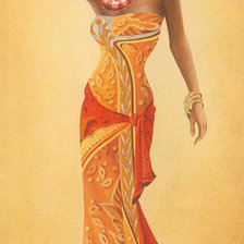 Оригинал схемы вышивки «Африканская красавица» (№500669)