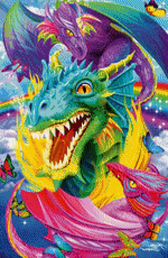 Дракон (90 цветов, анхор) - предпросмотр