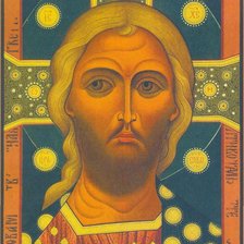 Схема вышивки «Спас златые Власа»