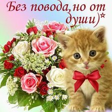 Схема вышивки «котенок»