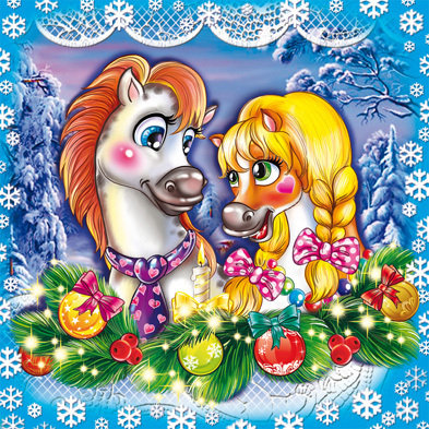 2014 - животные, лошади - оригинал