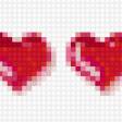 Предпросмотр схемы вышивки «сердечки» (№501742)