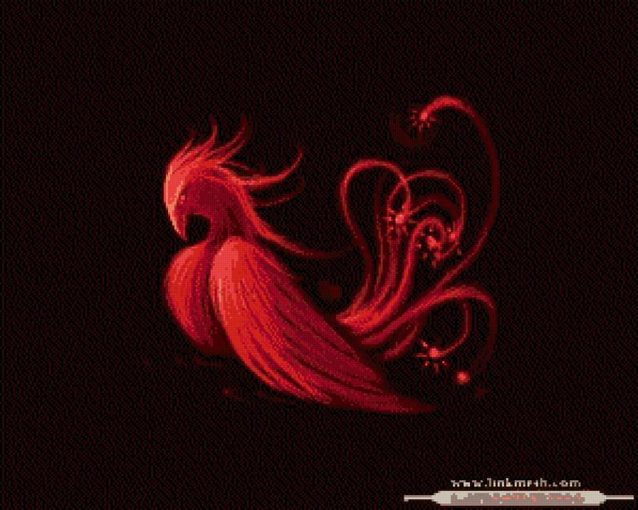 Феникс - картина, птица, животные - предпросмотр