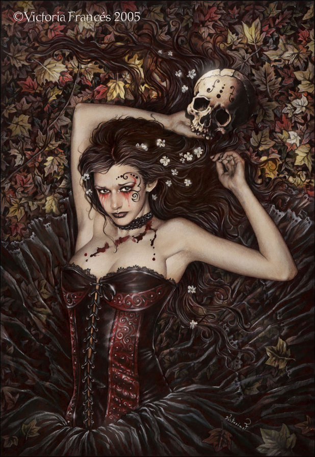 Вампирша - девушка, готика, виктория францес - оригинал