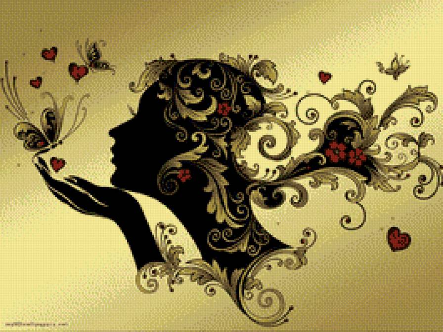 Девушка - красавица, монохром, девушка - предпросмотр