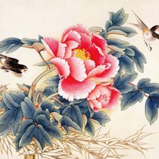 Оригинал схемы вышивки «Японская живопись» (№502183)
