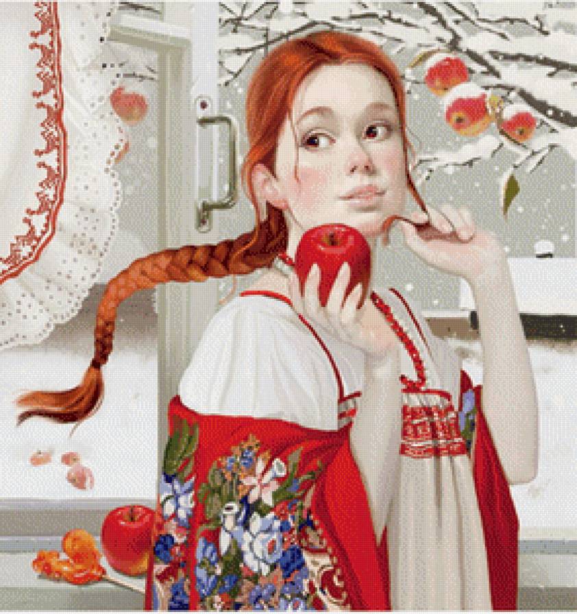 Русская красавица - девушка, красавица - предпросмотр