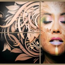 Схема вышивки «триптих женщина»