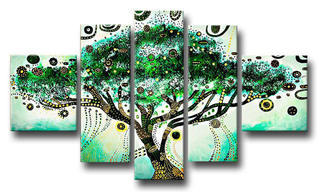 полиптих дерево - полиптих, абстакция, триптих, дерево - оригинал