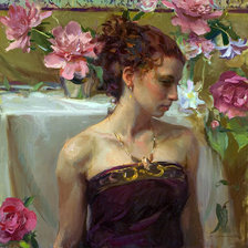 Схема вышивки «Пионовый букет»