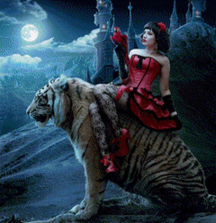 серия Девушка и зверь 4 - девушка, животное, фэнтези - предпросмотр