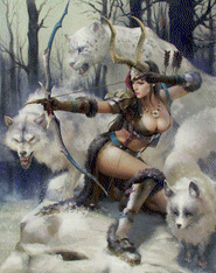 серия Девушка и зверь 7 - фэнтези, девушка, животное - предпросмотр