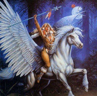 серия Девушка и зверь 8 - девушка, фэнтези, животное - оригинал