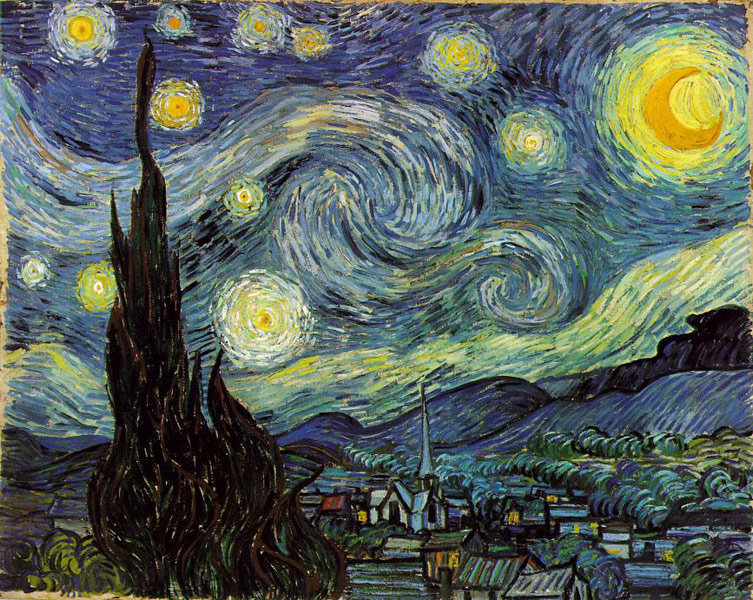 Звёздная ночь Ван Гог - картина - оригинал