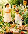 Схема вышивки «dzieci w ogrodzie»