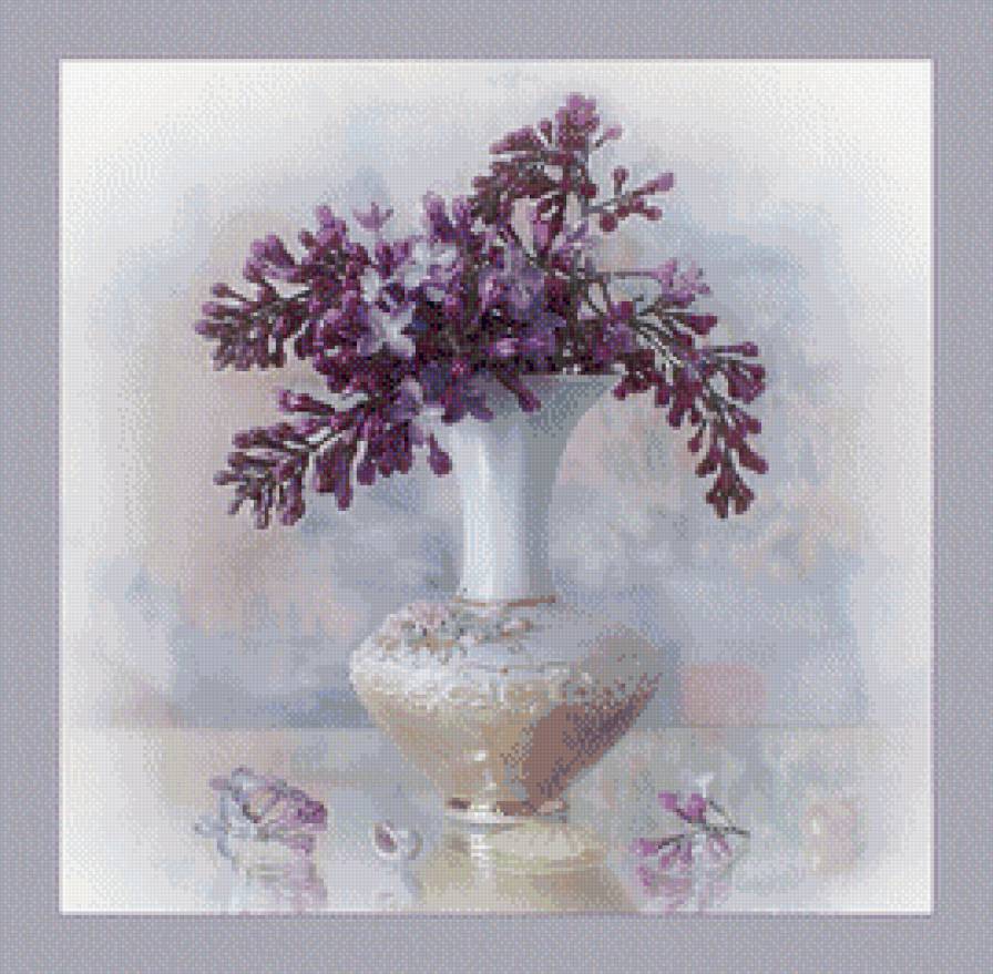 букет сирени - ваза, цветы, букет, сирень - предпросмотр