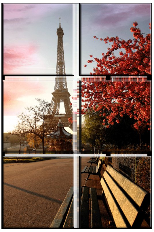 триптих - пейзаж, триптих, город - оригинал