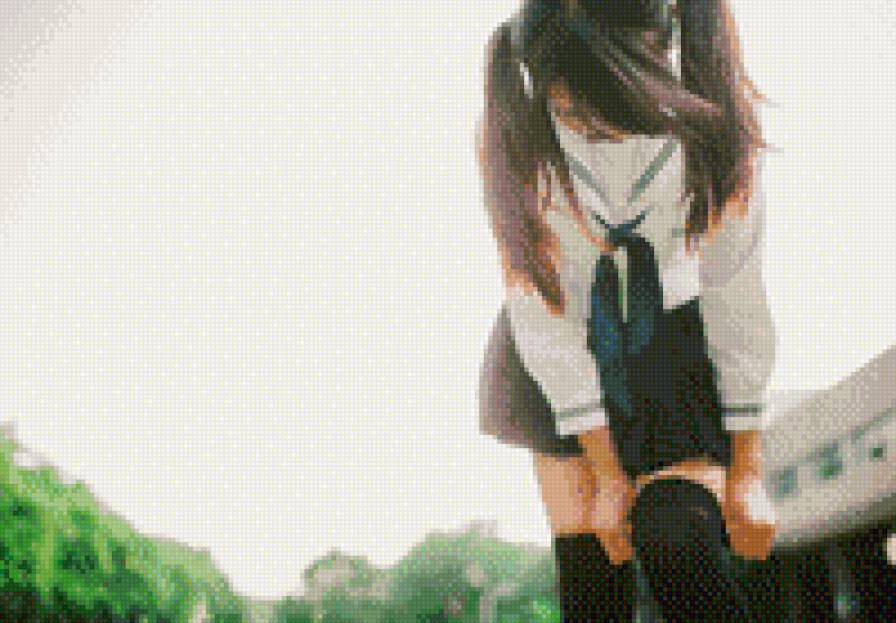 Школьница:) - школьница, мило, японка - предпросмотр