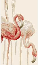 Оригинал схемы вышивки «Фламинго» (№504554)