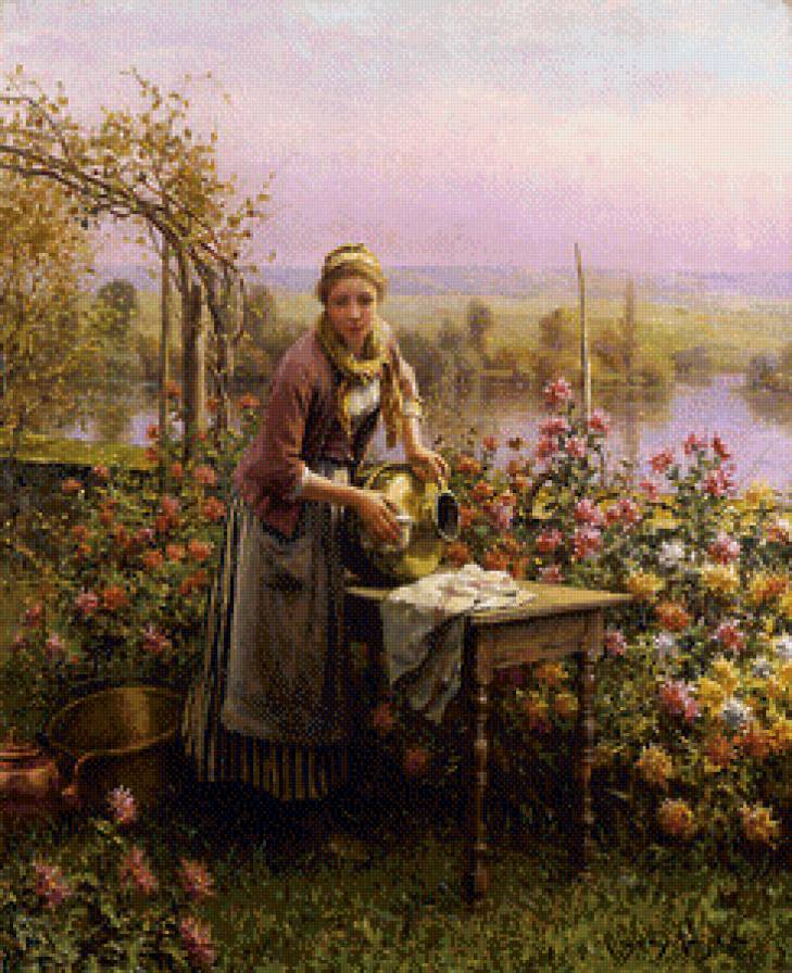 девушка за работой - девушка - предпросмотр