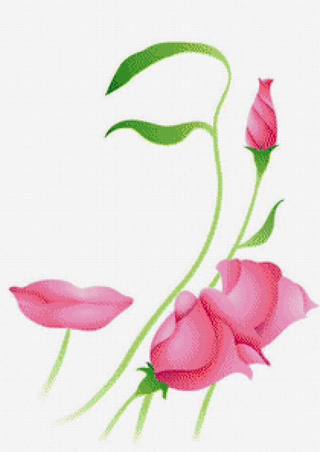 Девушка-роза - cvetok - предпросмотр