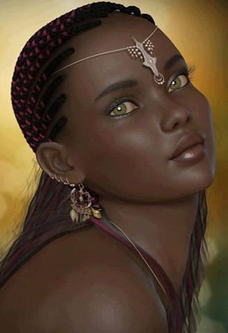 африканка - африка, девушка, племя - оригинал