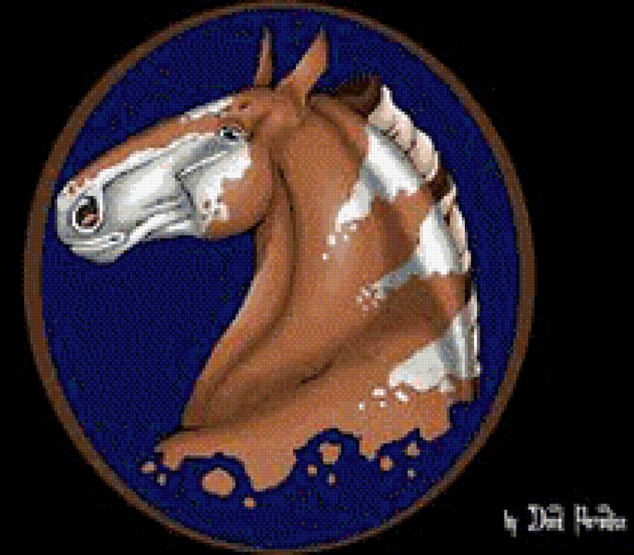красивые лошади (подборка) - животные, подушка, год лошади, пегий конь - предпросмотр