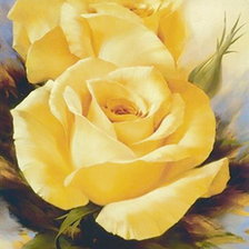 Оригинал схемы вышивки «жёлтая роза» (№505464)